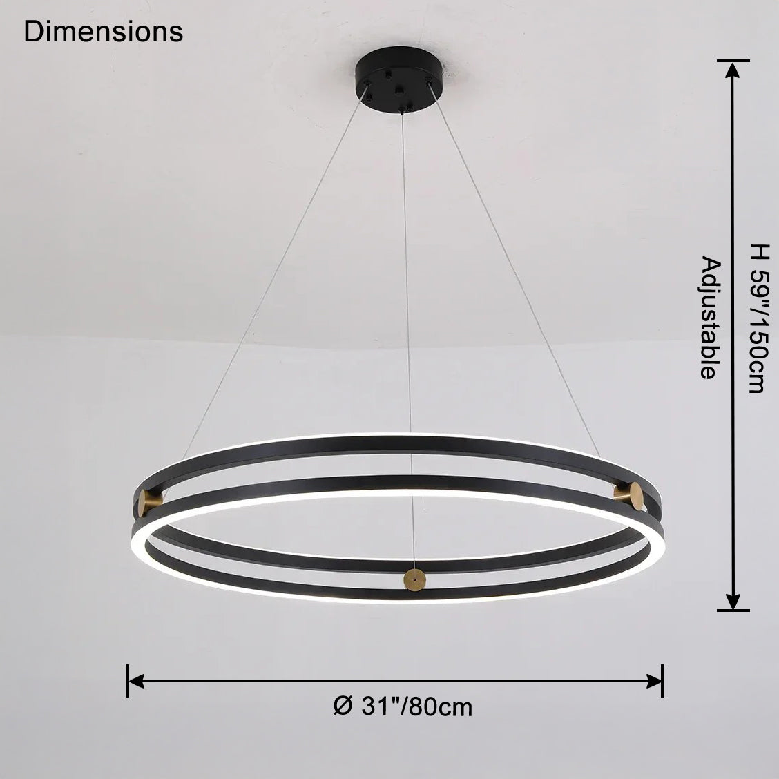 WOMO Circular Led Chandelier-WM2888