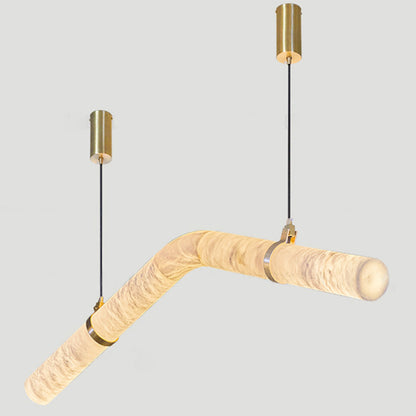 WOMO Pipe Linear Alabaster Pendant Light-WM2889