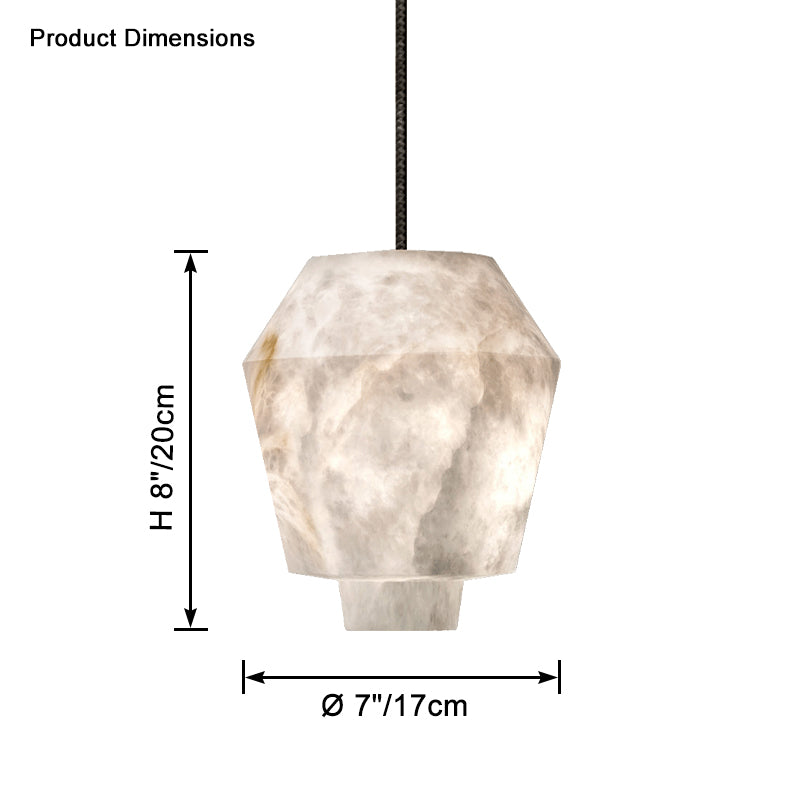 WOMO Alix Alabaster Pendant Light-WM2892