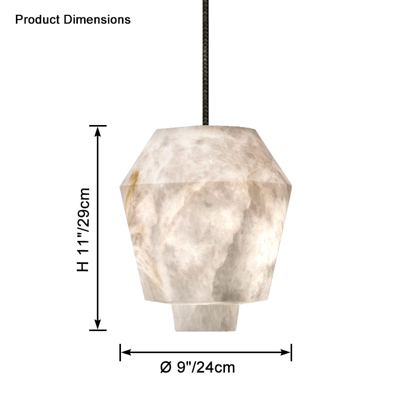 WOMO Alix Alabaster Pendant Light-WM2892