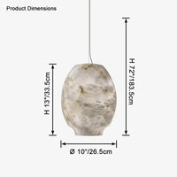 WOMO Camille Alabaster Pendant Light-WM2895