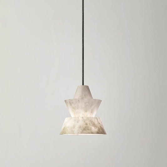 WOMO Hat Shaded Alabaster Pendant Light-WM2896