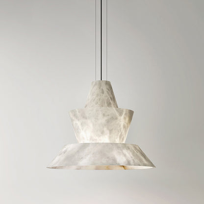 WOMO Hat Shaded Alabaster Pendant Light-WM2896