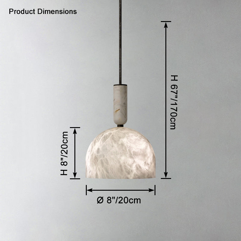 WOMO Oki Alabaster Pendant Light-WM2899