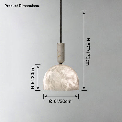 WOMO Oki Alabaster Pendant Light-WM2899