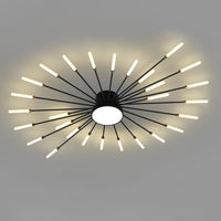 WOMO Firework Sunburst Flush Mount Ceiling Light-WM1001