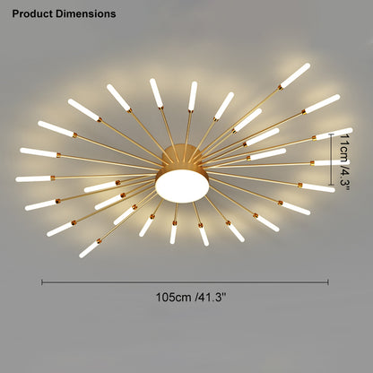 WOMO Fireworks Swirl Ceiling Light-WM1001