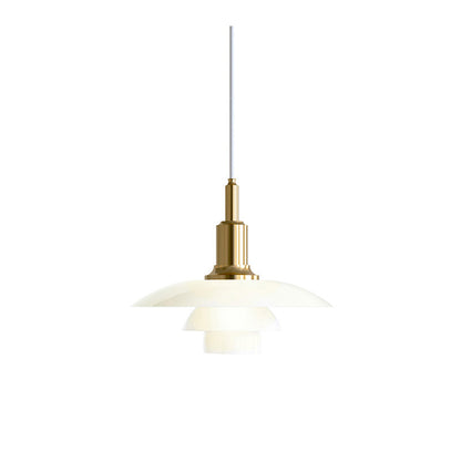 WOMO Danish Designer Milk Glass Pendant Lamp-WM2116