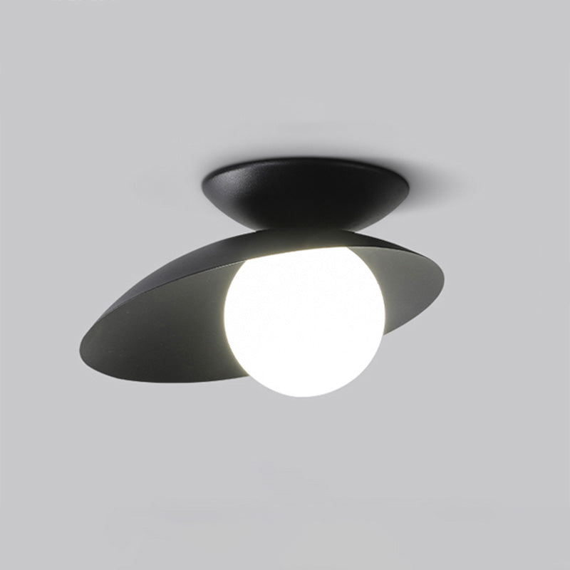 WOMO Frosted Glass Globe Asymmetrical Ceiling Light-WM1021