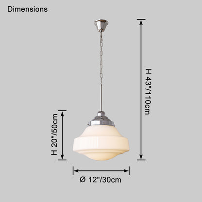 WOMO Milk Glass Pendant Light-WM2900