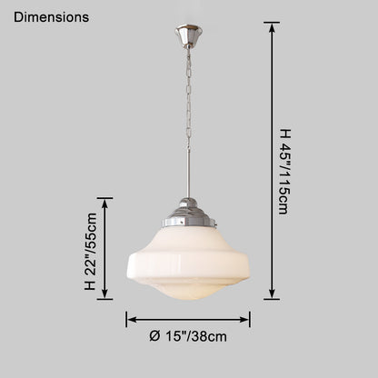 WOMO Milk Glass Pendant Light-WM2900