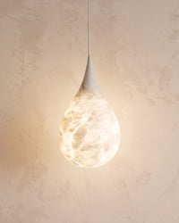 WOMO Alabaster Raindrop Pendant Light-WM2901