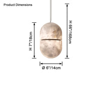 WOMO Alabaster Globe Pendant Light-WM2904