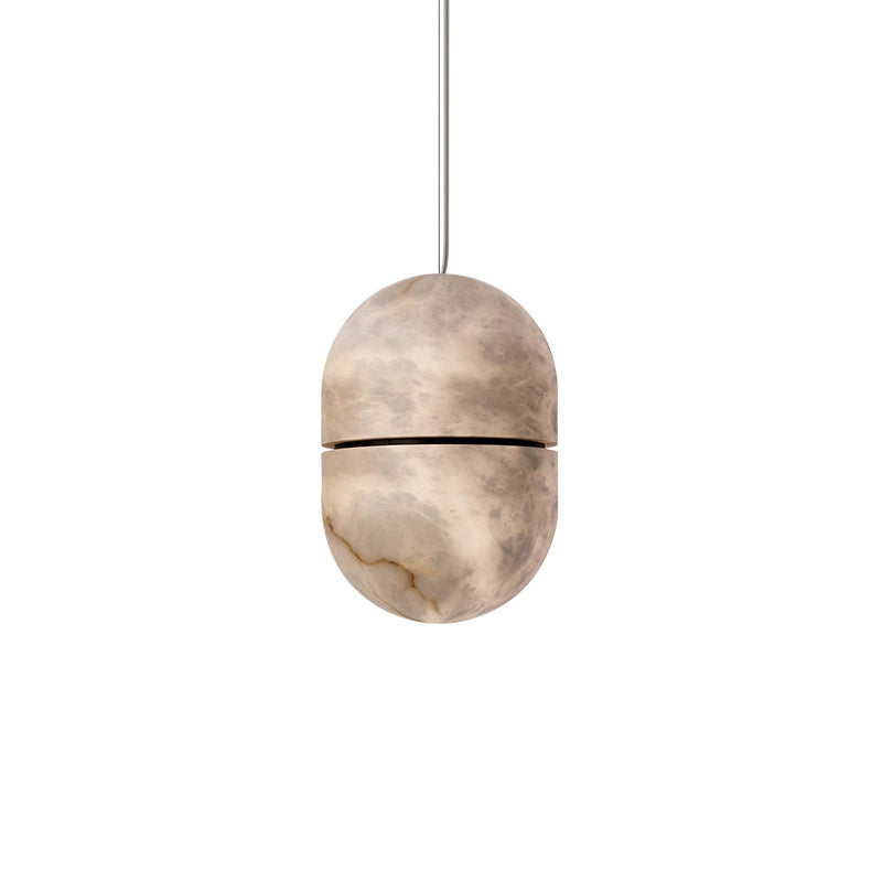 WOMO Alabaster Globe Pendant Light-WM2904