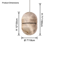 WOMO Alabaster Globe Pendant Light-WM2904