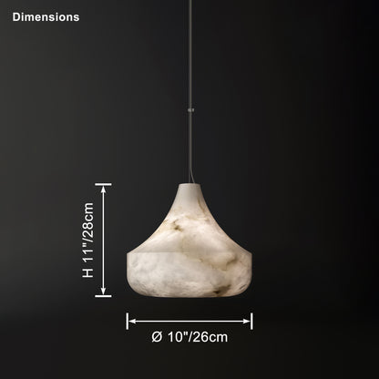 WOMO Cone Alabaster Pendant Light-WM2905