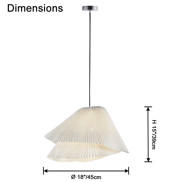 WOMO Pleated Dress Pendant Light-WM2907