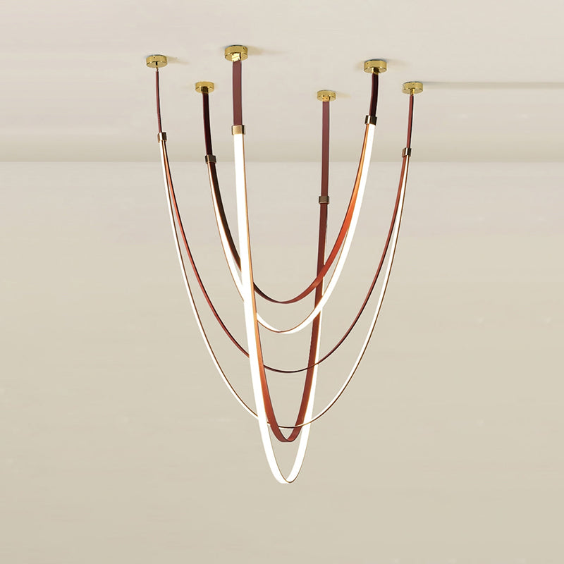 WOMO Ribbon Leather Chandelier-WM2908