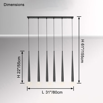 WOMO Tube Linear Chandelier-WM2909