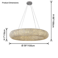WOMO Halo Crystal Chandelier-WM2910