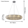 WOMO Halo Crystal Chandelier-WM2910 thumbnail