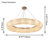 WOMO Halo Crystal Chandelier-WM2910 thumbnail
