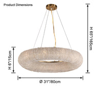 WOMO Halo Crystal Chandelier-WM2910