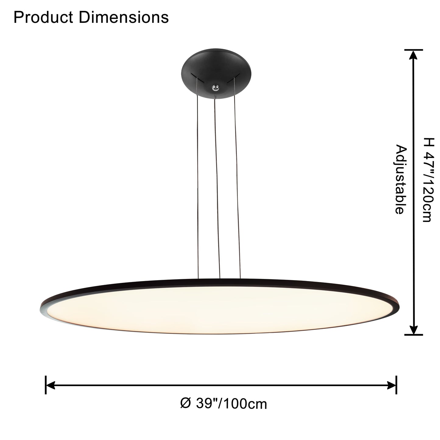 WOMO Large Disc Pendant Light-WM2911