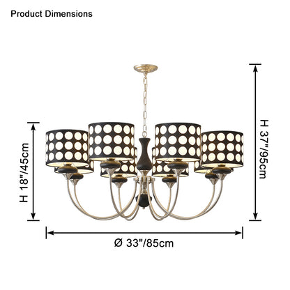 WOMO Polka Shaded Chandelier-WM2913