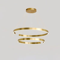 WOMO Gold Tiered Ring Chandelier-WM2916