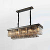 WOMO Smoked Crystal Rectangular Chandelier-WM2918 thumbnail