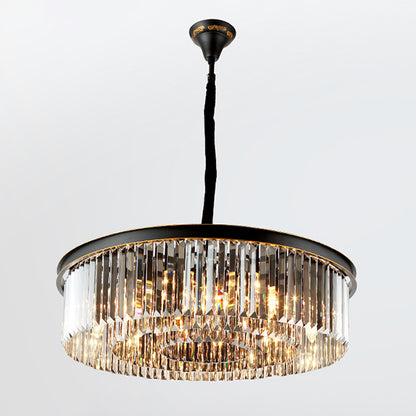 WOMO Smoked Crystal Round Chandelier-WM2919