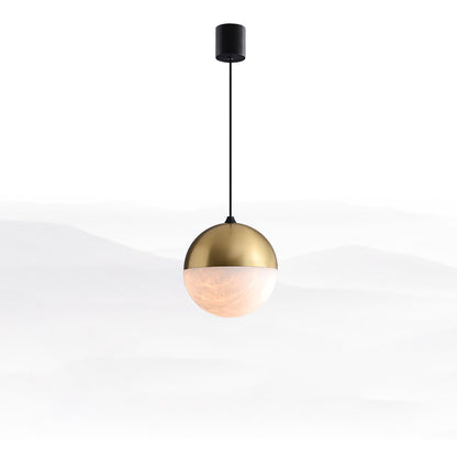 WOMO Alabaster Globe Pendant Light-WM2922