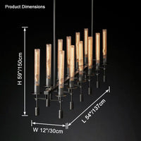 WOMO Candelabra Linear Chandelier -WM2923