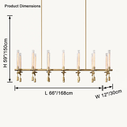 WOMO Candelabra Linear Chandelier -WM2923