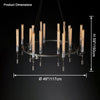 WOMO Candelabra Round Chandelier-WM2924 thumbnail