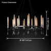 WOMO Candelabra Round Chandelier-WM2924 thumbnail