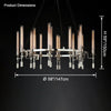 WOMO Candelabra Round Chandelier-WM2924 thumbnail