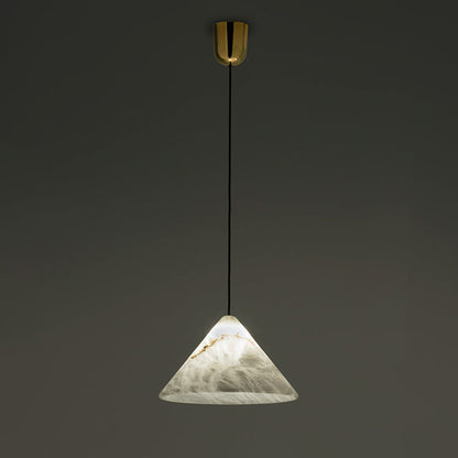 WOMO Alabaster Cone Pendant Light-WM2925