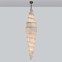 WOMO Tiered Alabaster Staircase Chandelier-WM2928