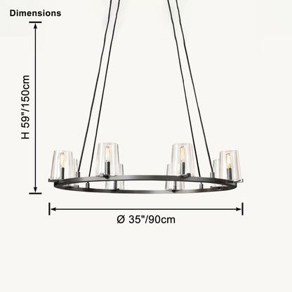 WOMO Candle Round Chandelier-WM2929