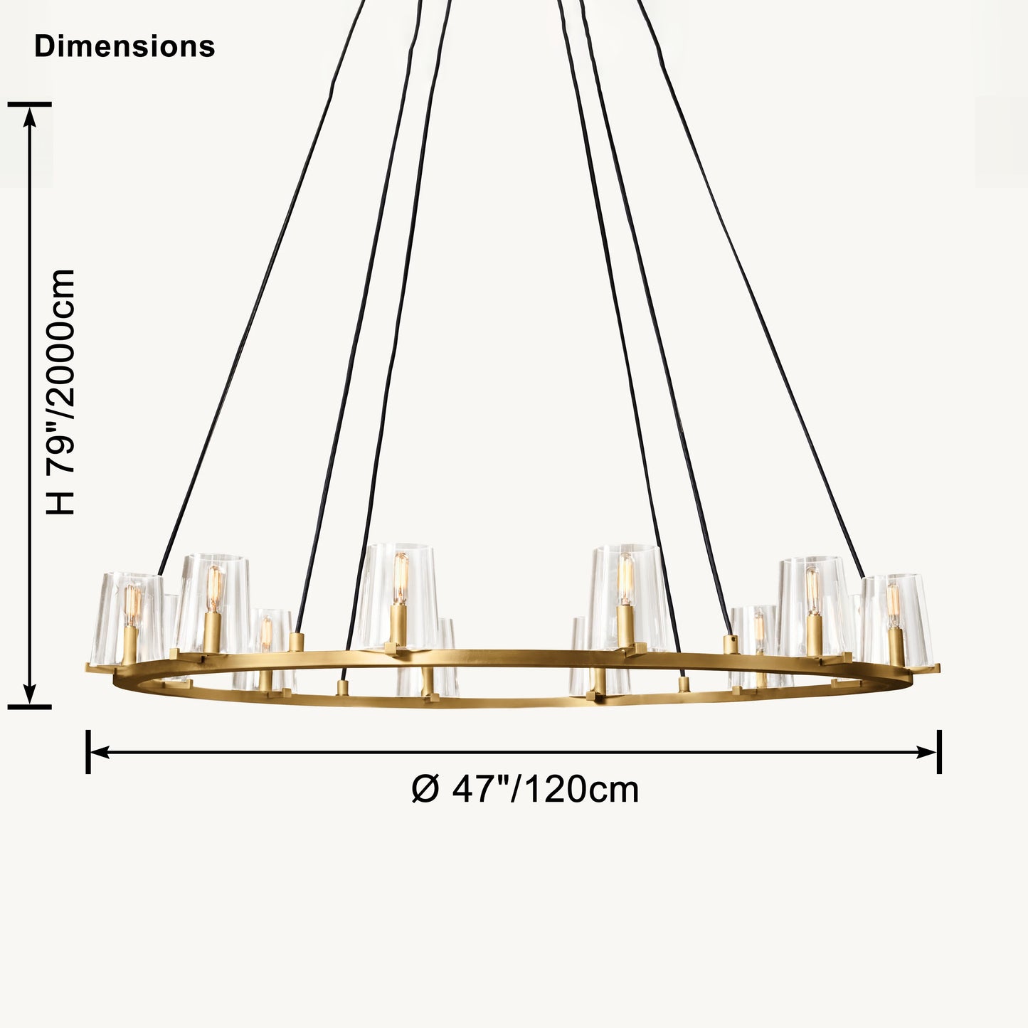 WOMO Candle Round Chandelier-WM2929