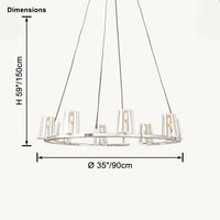 WOMO Candle Round Chandelier-WM2929