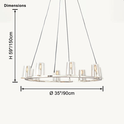 WOMO Candle Round Chandelier-WM2929