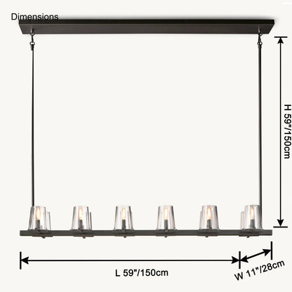 WOMO Candle Linear Chandelier-WM2930