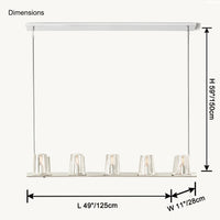 WOMO Candle Linear Chandelier-WM2930