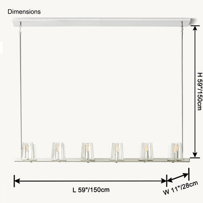 WOMO Candle Linear Chandelier-WM2930