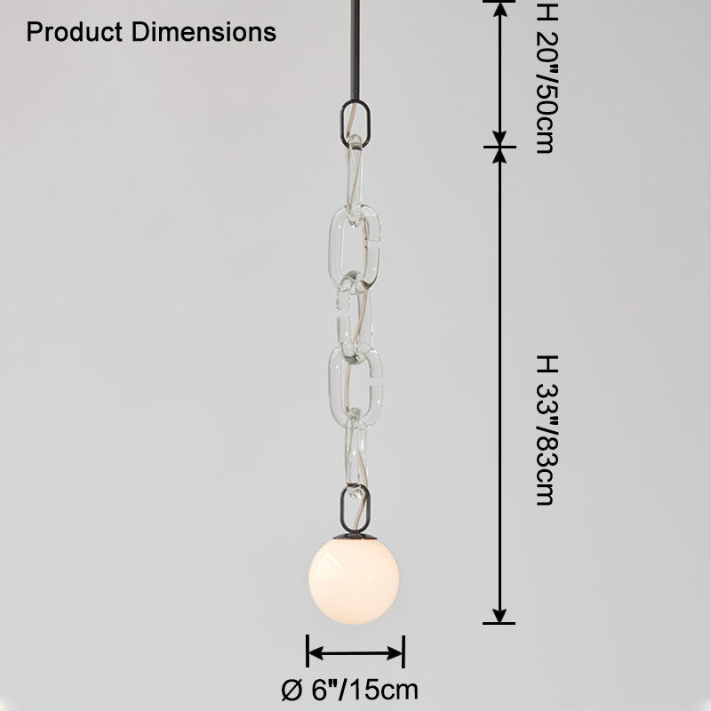 WOMO Globe Chain Pendant Light-WM2931