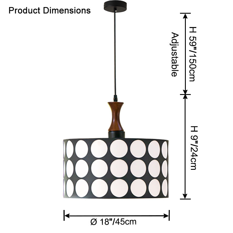 WOMO Polka Drum Pendant Light-WM2933