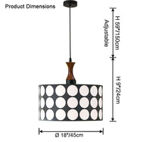 WOMO Polka Drum Pendant Light-WM2933